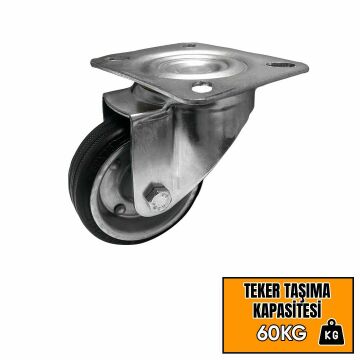 Hts Döner Başlı Tablalı Sanayi Tipi Teker Slb 15 cm