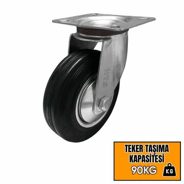 Hts Döner Başlı Tablalı Sanayi Tipi Teker Slb 15 cm