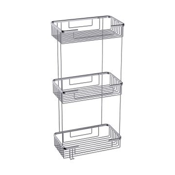 Duxxa Plaza 25X15 3 Katlı Şampuanlık Krom
