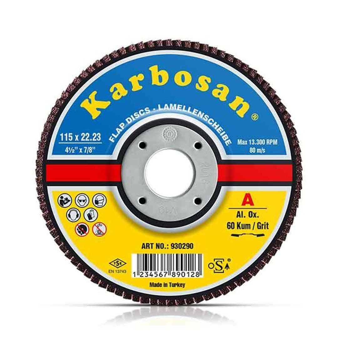 Flap Zımpara Karbosan 60 Kum 115 x 22 mm
