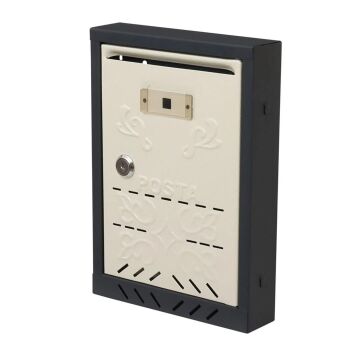 Akşan Posta Kutusu Kahve Krem