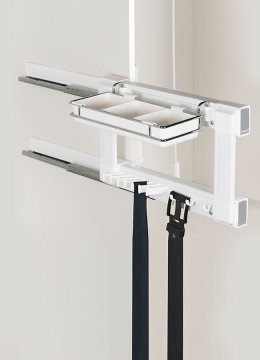 Starax 6726 Beyaz Sol Tandem Raylı Kravatlık Kemerlik
