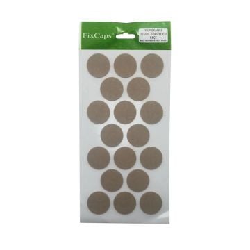 FixCaps Yapışkanlı Keçe Kahve Yuvarlak - Çap 50 mm