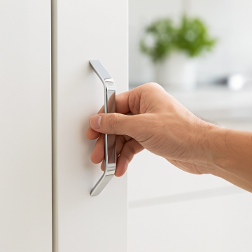 Pole Şahin Krom Step Ekonomik Alüminyum Mobilya Kulp