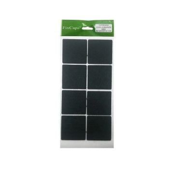 Weiss Yapışkanlı Keçe Siyah Yuvarlak - Çap 20 mm