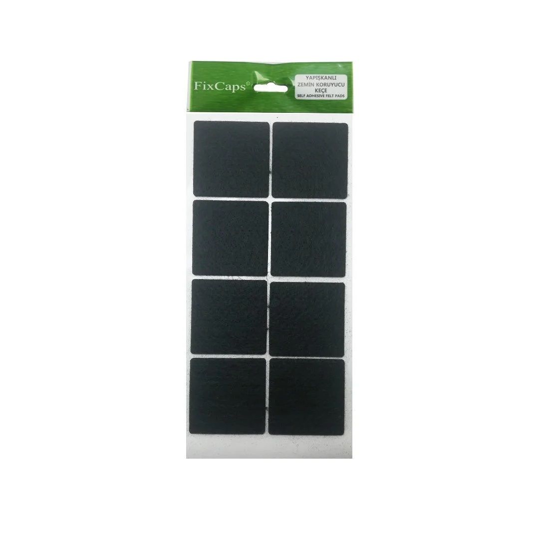 Weiss Yapışkanlı Keçe Siyah Kare - En Ve Boy 120x240 mm