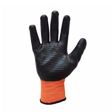 İş Güvenlik Eldivenleri Lüx Latex Beyaz - Siyah 1 Çift