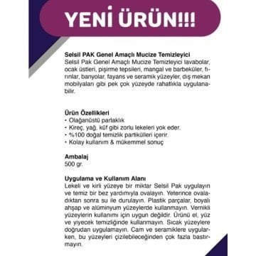 Selsil Pak Genel Amaçlı Mucize Temizleyici 500 gr