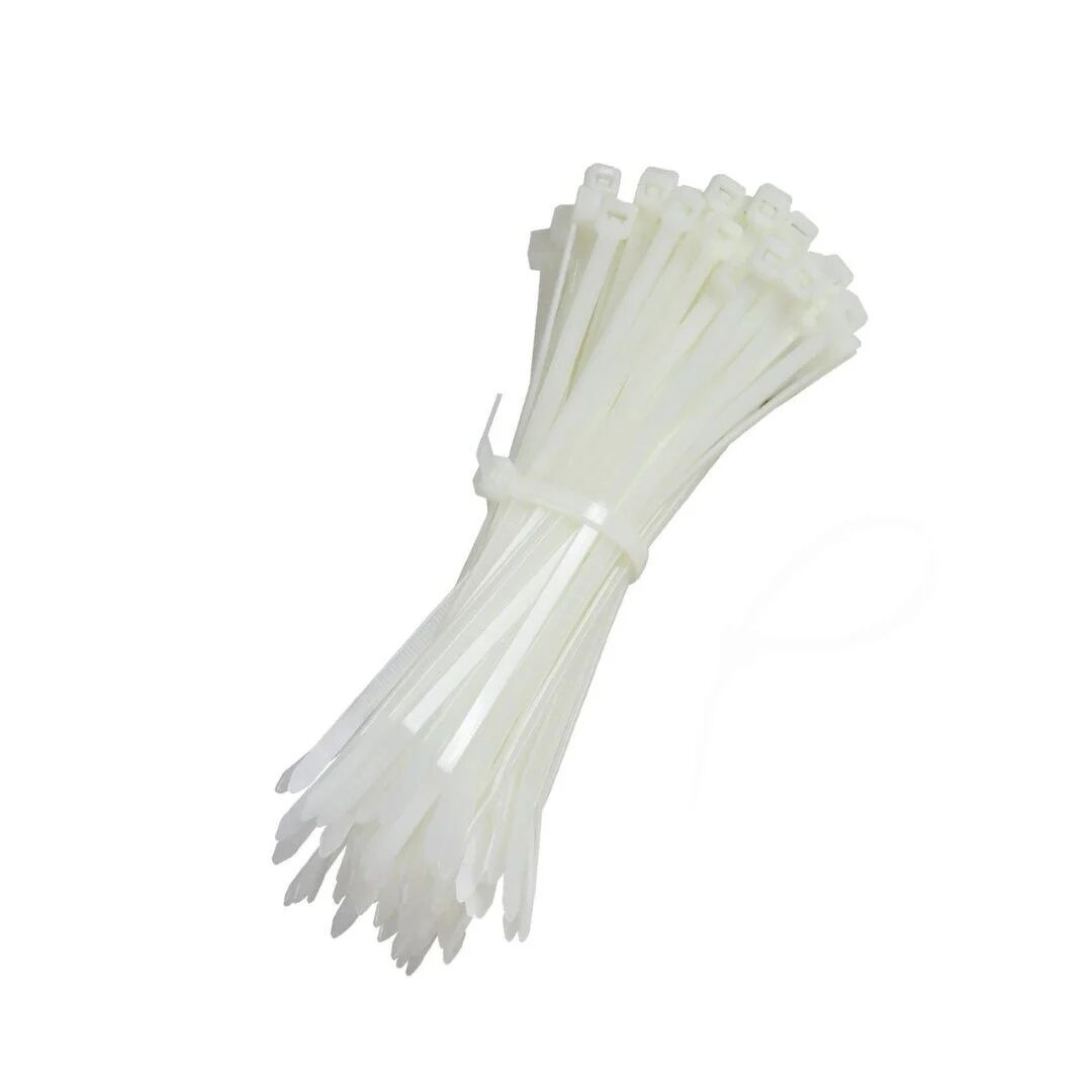 Kablo Bağı Beyaz Plastik Cırt Kelepçe 2,5 mm x 15 cm - 100 Adet