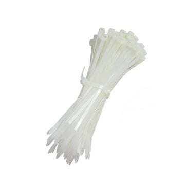 Kablo Bağı Beyaz Plastik Cırt Kelepçe 2,5 mm x 15 cm - 100 Adet