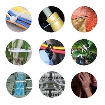 Kablo Bağı Beyaz Plastik Cırt Kelepçe 2,5 mm x 15 cm - 100 Adet