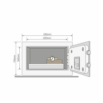 Yale Ekonomik Mini Seri Kasa Mavi