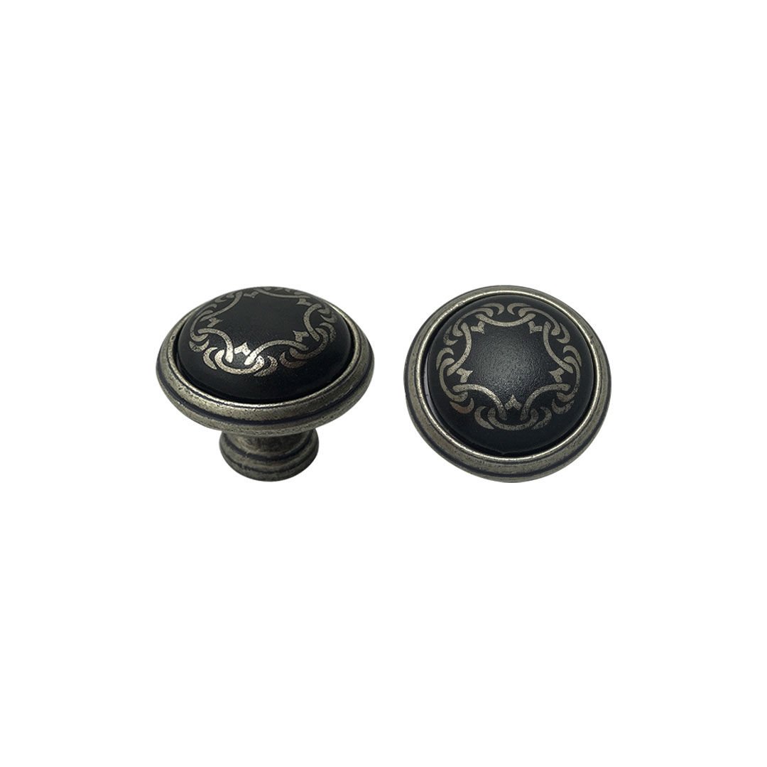 System 4535 Düğme Mobilya Kulp Gümüş Eskitme-P11060404