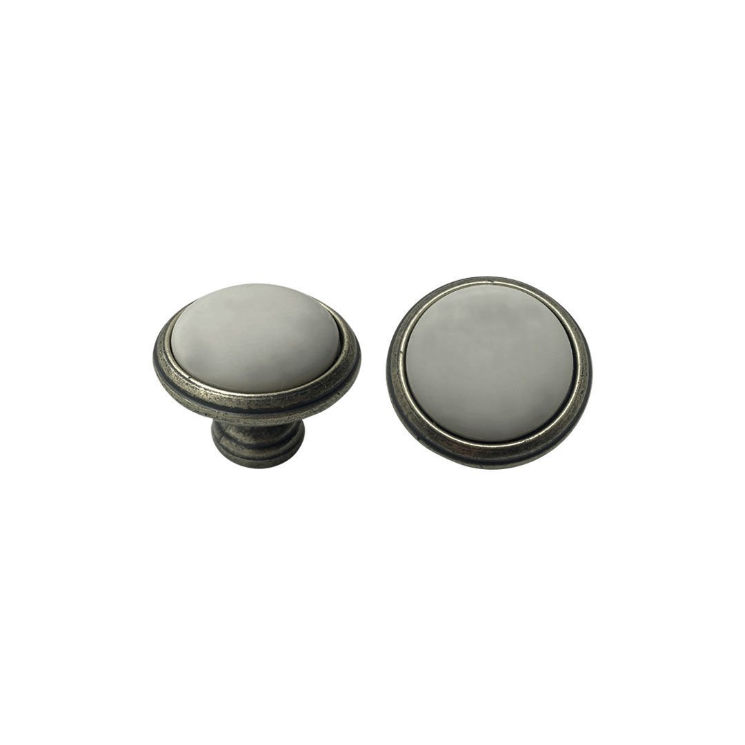 System 4535 Düğme Mobilya Kulp Gümüş Eskitme-P11070000