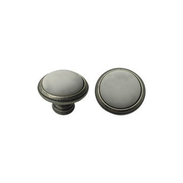 System 4535 Düğme Mobilya Kulp Gümüş Eskitme-P11070000