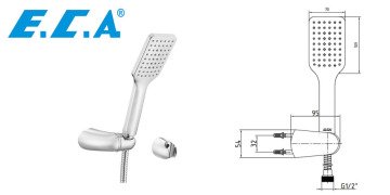 Eca Tiera Bi-Color Banyo Üst Takım F1 Mafsallı