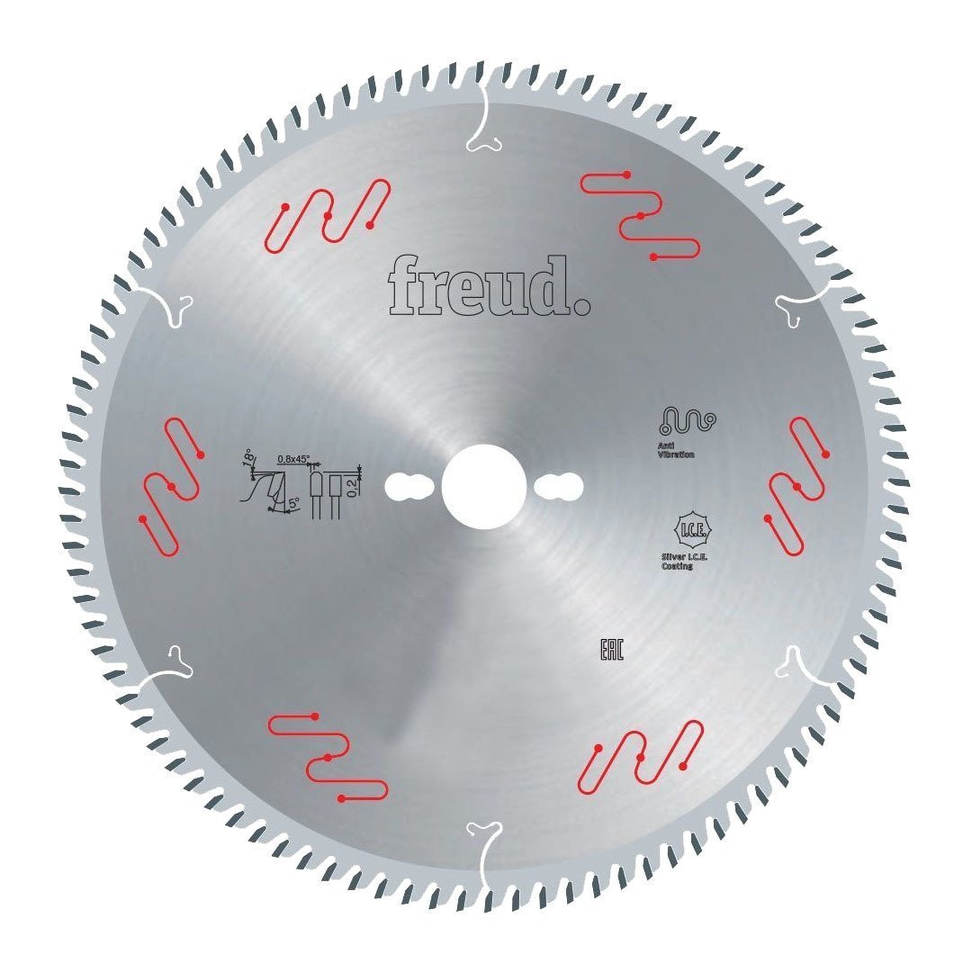 Freud 3,2 mm Kalınlığında Alüminyum Daire Testereler 25 cm - LU5B - 80 Diş
