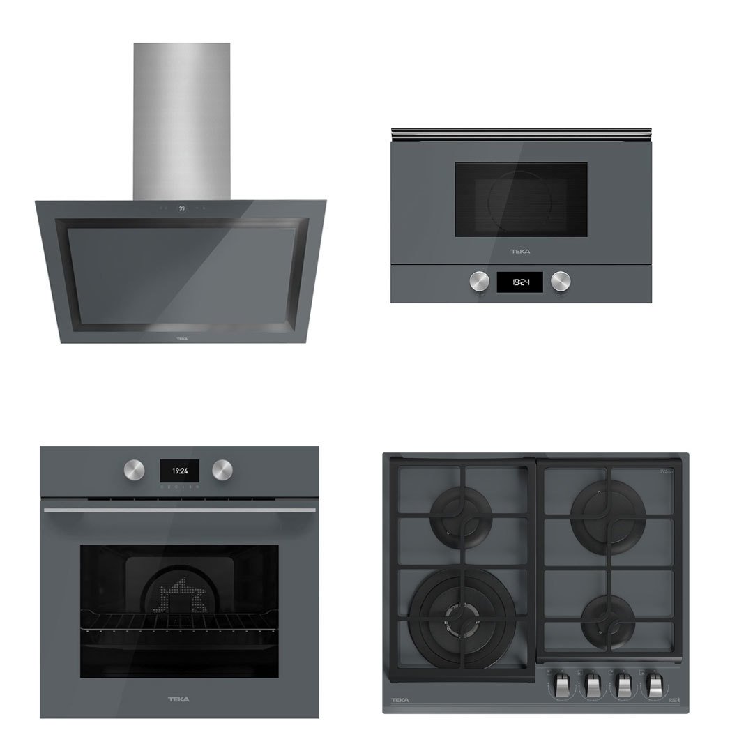 Teka Urban 60 Gri (Hlb 8600 Fırın-Ml 8220 Mikrodalga Fırın-Gzc 64320 Ocak-Dlv 68660 Dav)