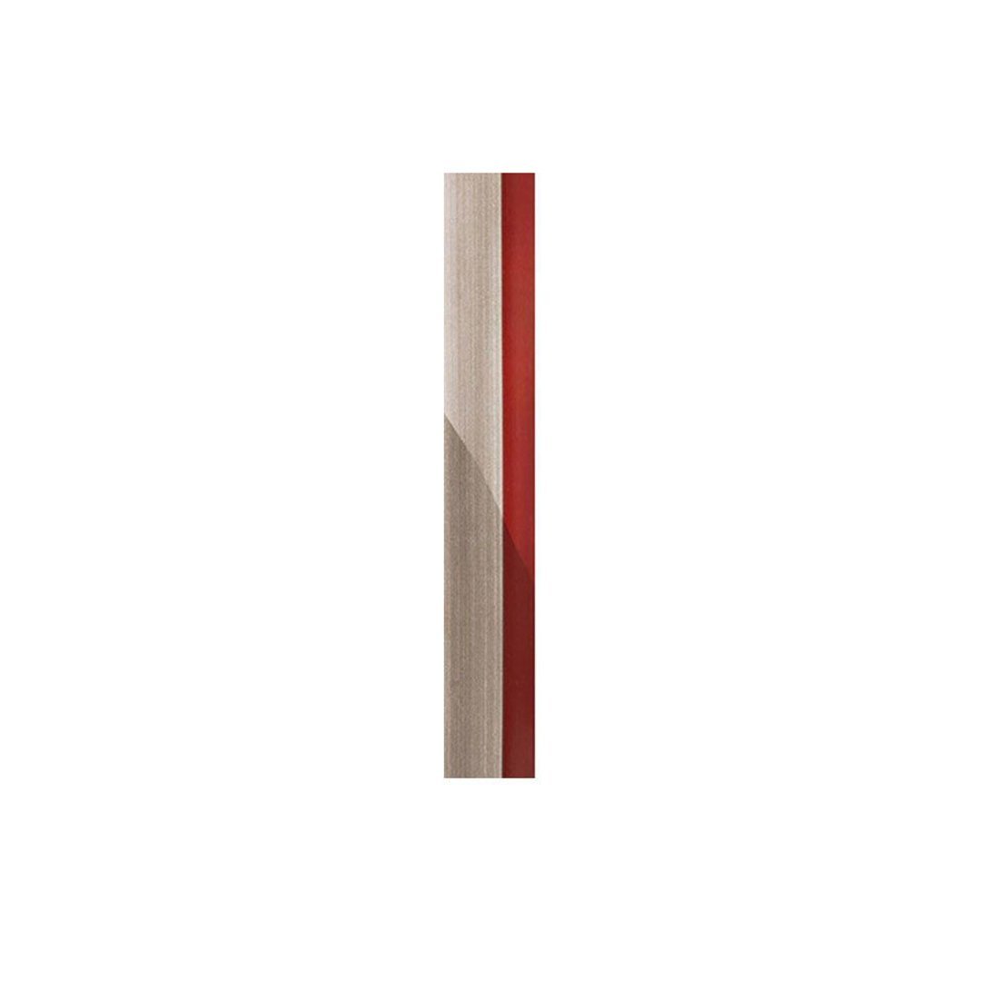 Roma Akrilik Çift Renk Pvc Kenarbant 100 Metre Gri - Koyu Kırmızı - 1*22 mm