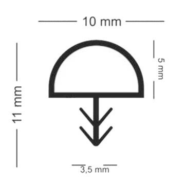 Kapı Fitili Ortadan 1 Metre - Şeffaf