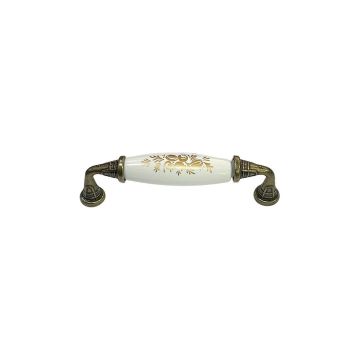 Eymen Polimer Kahve Çekirdeği Mobilya Kulp Antik Sarı 128 mm