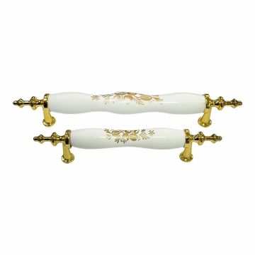 Eymen Polimer Kahve Çekirdeği Mobilya Kulp Altın 128 mm