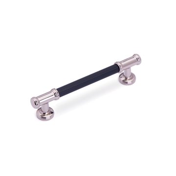System 4665 Mobilya Kulp Parlak Nikel Beyaz - 128 mm