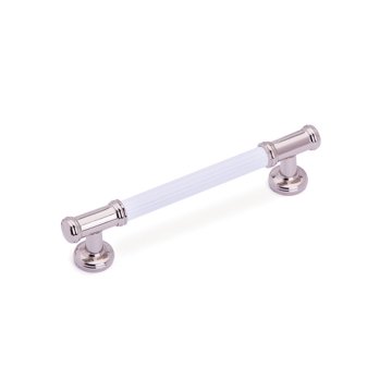 System 4665 Mobilya Kulp Parlak Nikel Siyah - 192 mm