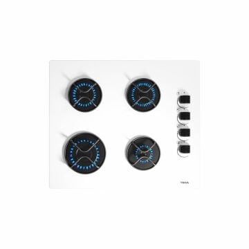 Teka GBE 64002 60 Cm Beyaz Gazlı Cam Ocak