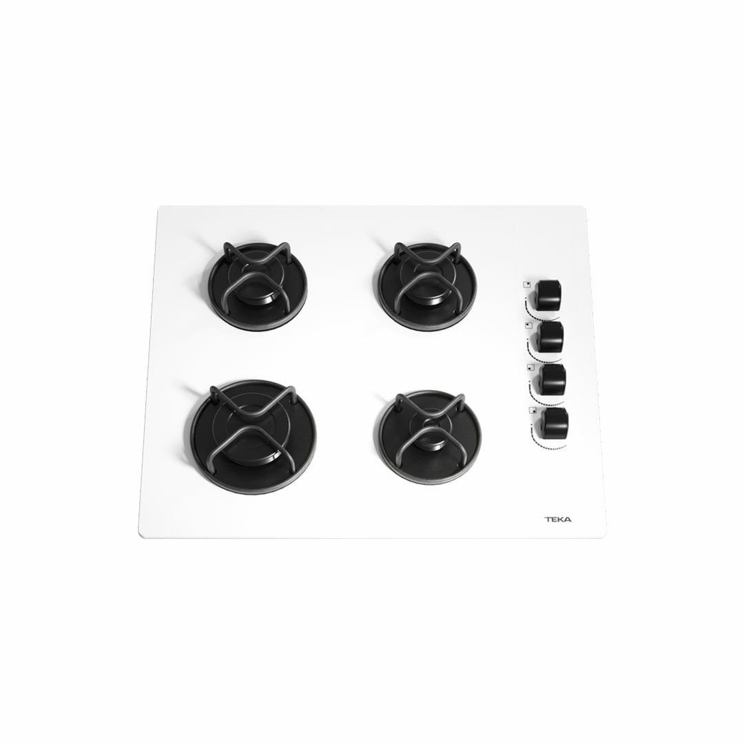Teka GBE 64002 60 Cm Beyaz Gazlı Cam Ocak