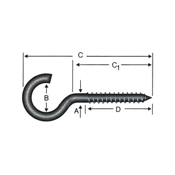 Arslan Piton Askı Kancası 19 x 70 mm - 10 Adet