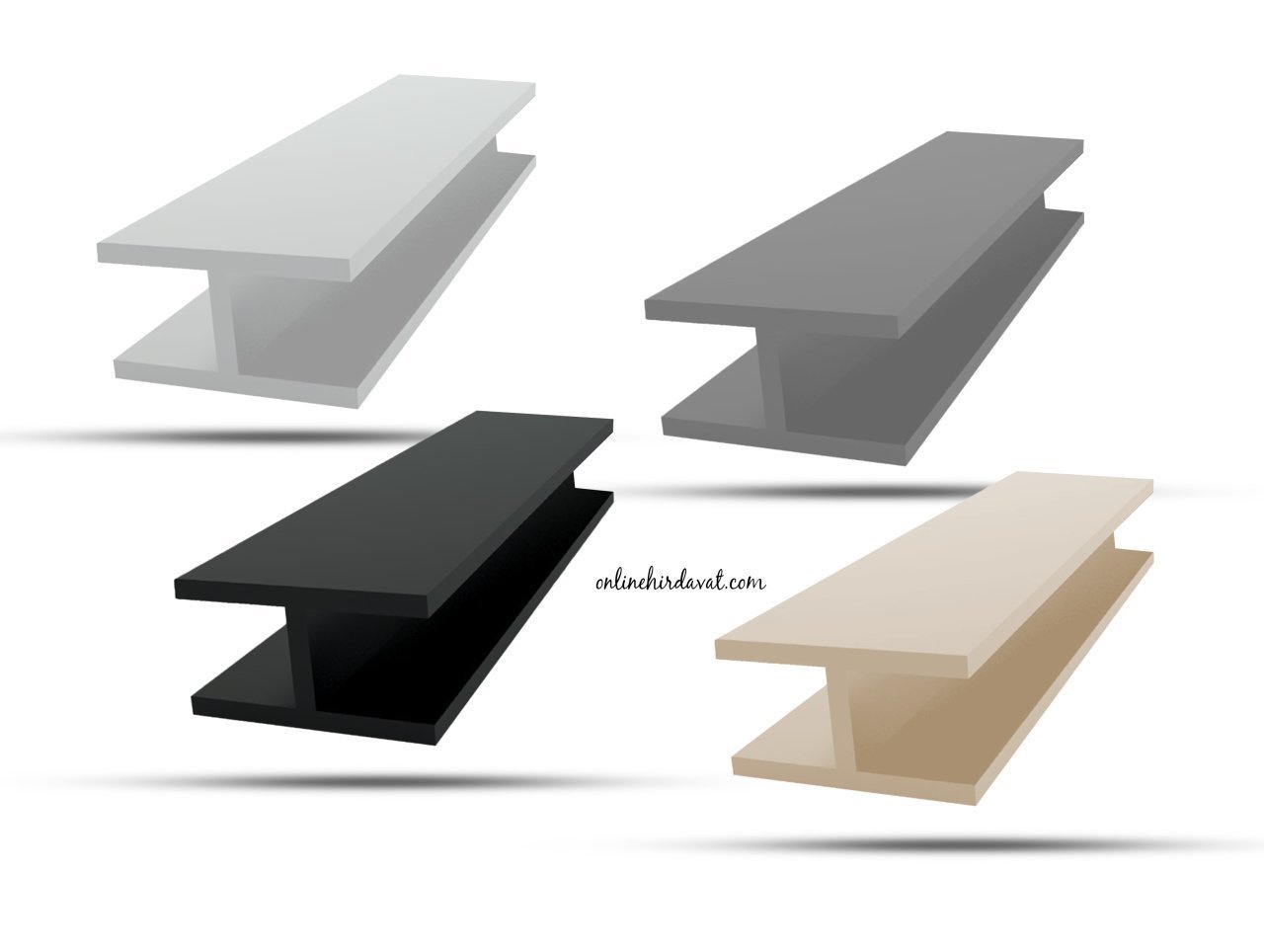 Plastik H Profil Armut - 8 mm