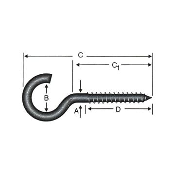 Arslan Piton Askı Kancası 20 x 80 mm - 10 Adet