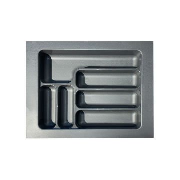 Starax Plastik Çekmece İçi Kaşıklık 2284-G / Gri - 39 x 49 cm