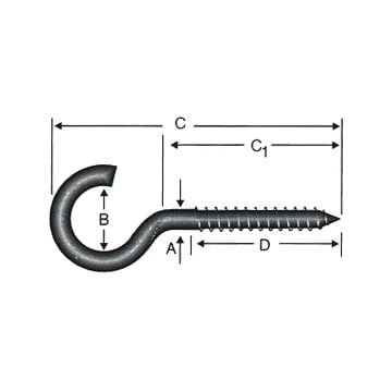 Arslan Piton Askı Kancası 21 x 100 mm - 10 Adet