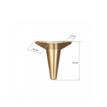 Mc Wetra Mobilya Ayak 15 cm Gold
