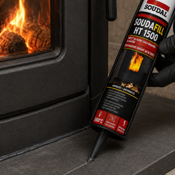 Soudal Antrasit Isıya Dayanıklı Mastik 280 ml