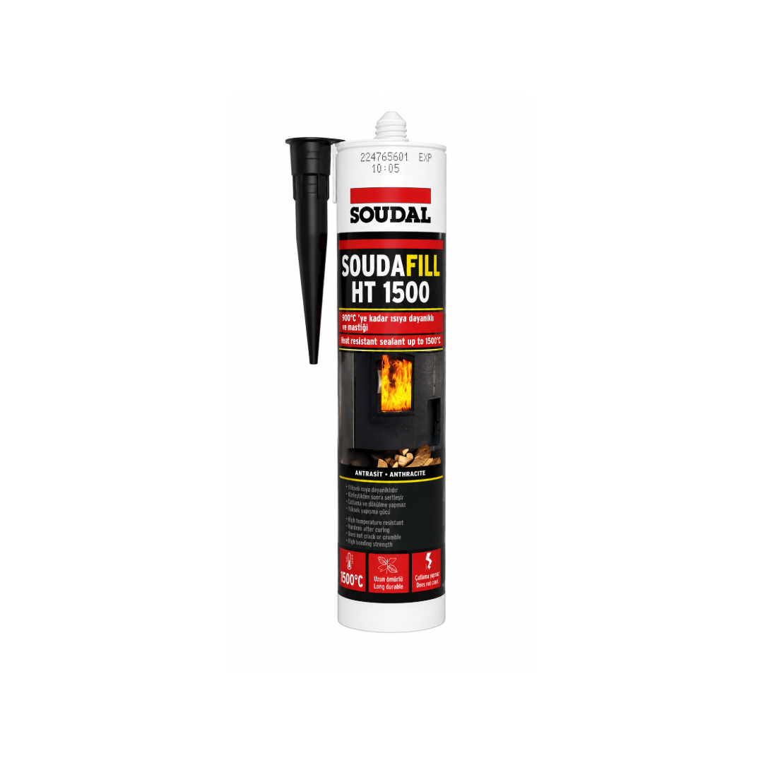 Soudal Antrasit Isıya Dayanıklı Mastik 280 ml