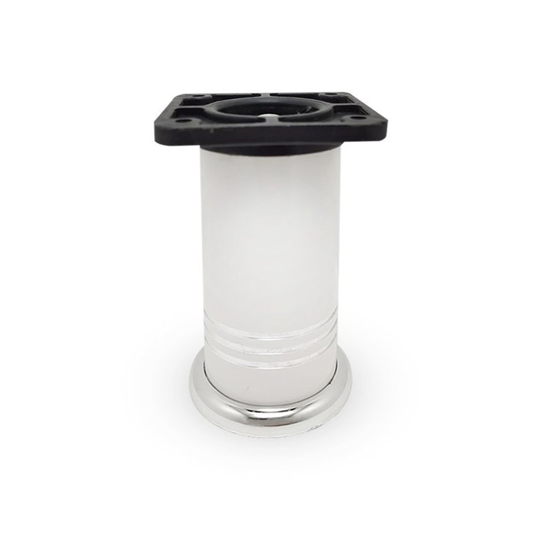 Eko Sütun Mobilya Ayak Krom Beyaz - 8 cm