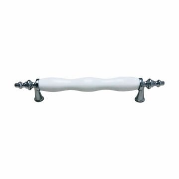 Lider Düz Polimer Kulp Krom 128 mm
