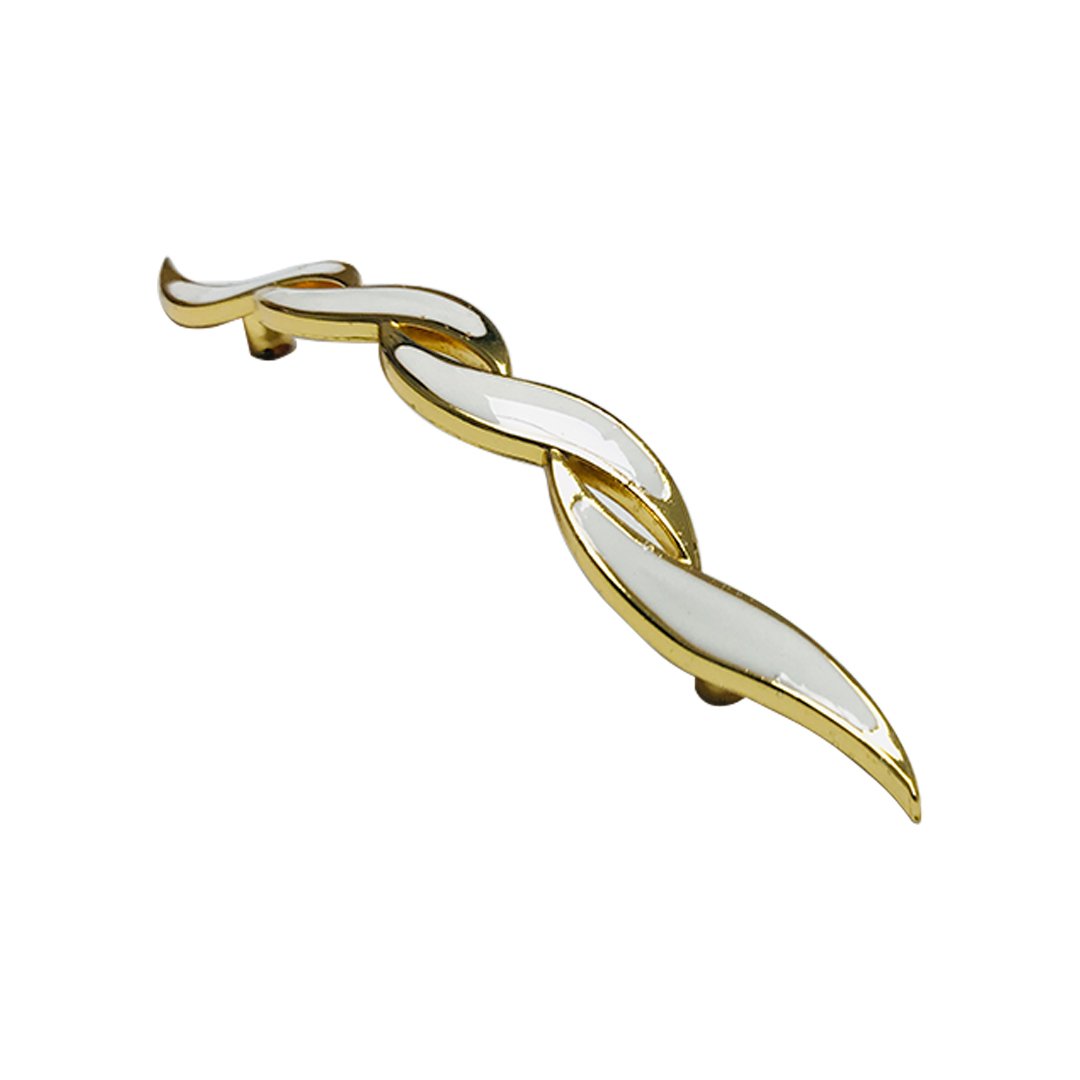 Çiğdem Beyaz Altın Zamak Mobilya Kulp 96 mm