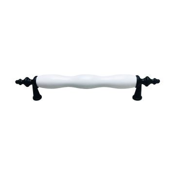 Lider Düz Polimer Kulp Siyah 128 mm