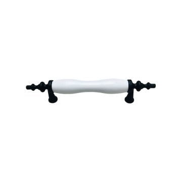 Lider Düz Polimer Kulp Siyah 128 mm