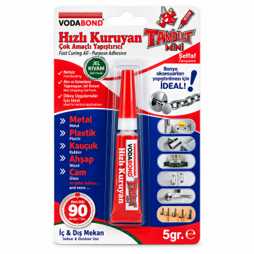 Vodabond Hızlı Kuruyan Çok Amaçlı Yapıştırıcı Tamir ET