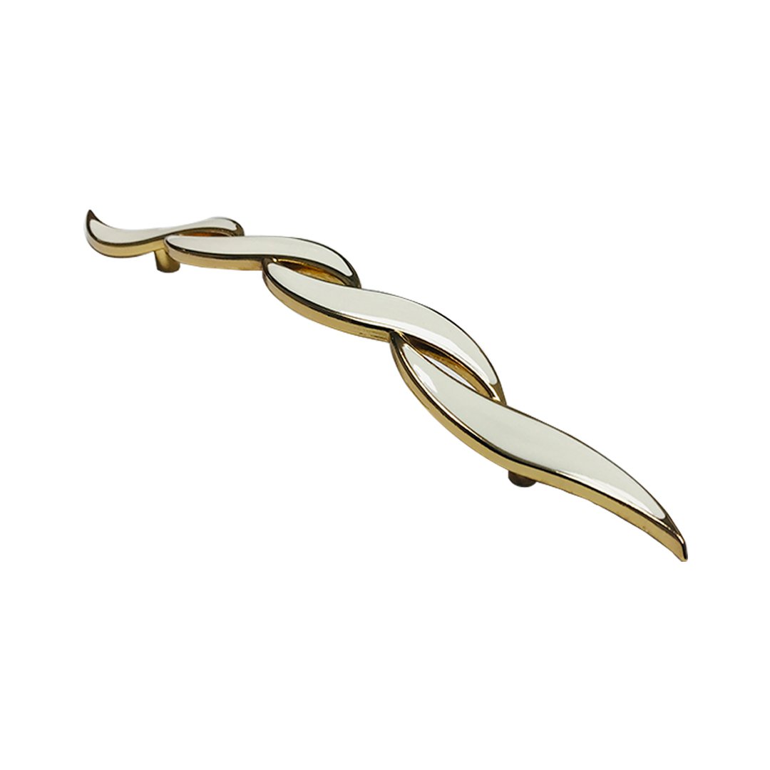 Çiğdem Beyaz Altın Zamak Mobilya Kulp 128 mm