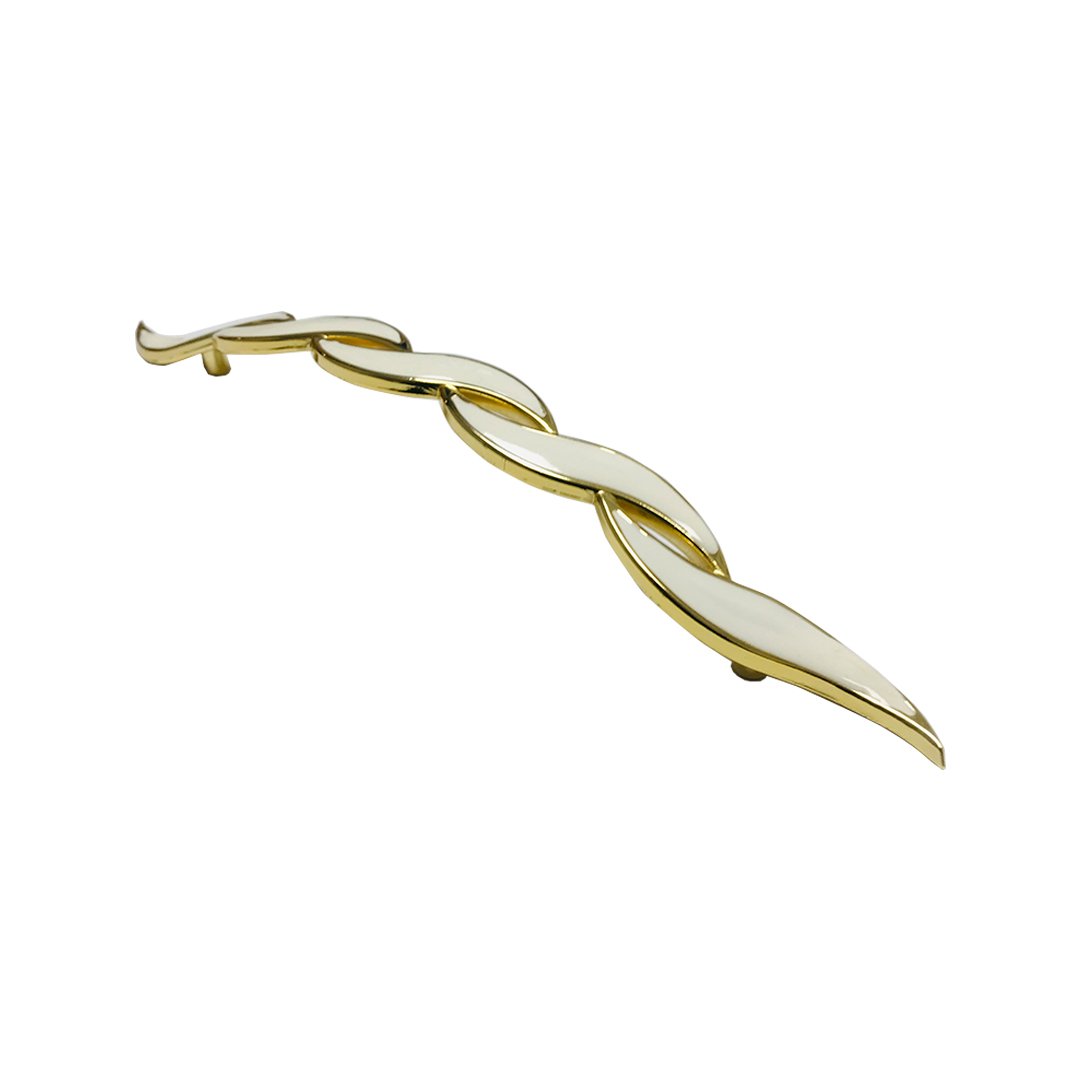 Çiğdem Beyaz Altın Zamak Mobilya Kulp 160 mm