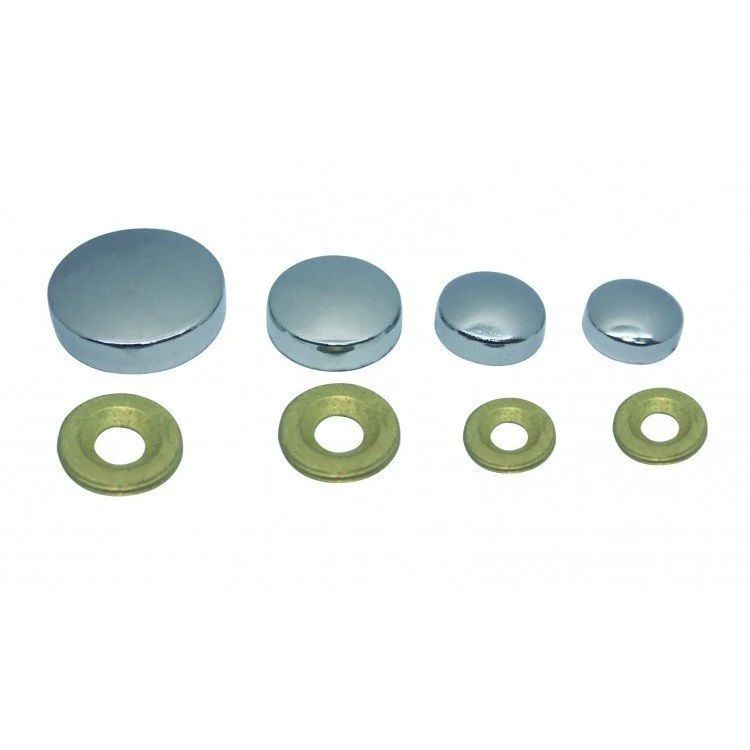 Portse Zamak Vida Tapası Krom 10'lu 16 mm