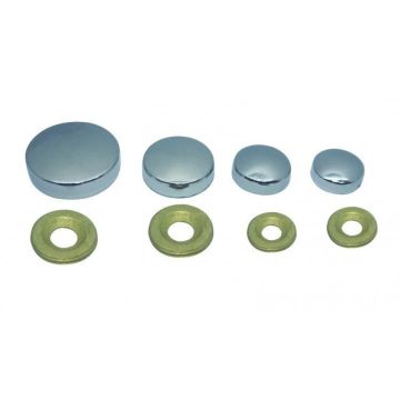 Portse Zamak Vida Tapası Krom 10'lu 16 mm