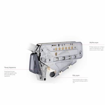 Samet Multi Mech Katlanır Kapak Makası Beyaz C1 345