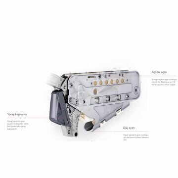 Samet Multi Mech Katlanır Kapak Makası Beyaz B1 237